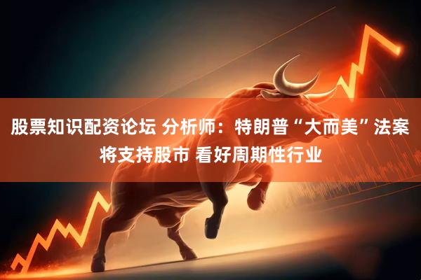 股票知识配资论坛 分析师：特朗普“大而美”法案将支持股市 看好周期性行业