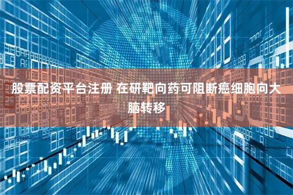 股票配资平台注册 在研靶向药可阻断癌细胞向大脑转移